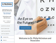 Tablet Screenshot of eyedoctorphil.com